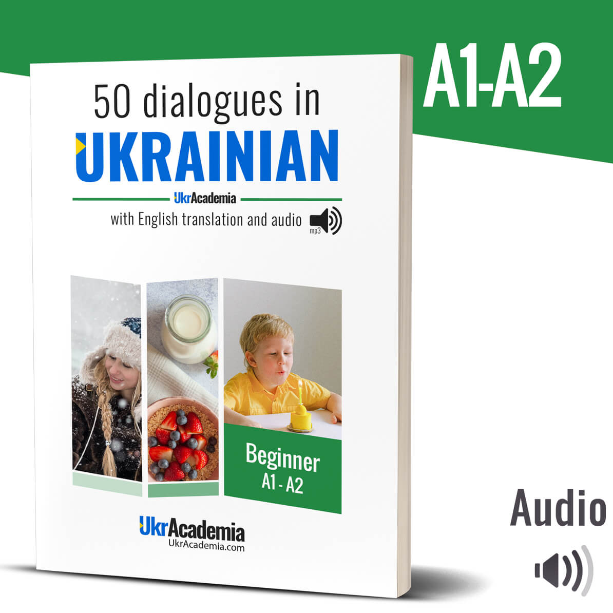 50 Ukrainian Dialogues for Beginners: Level A1-A2 (paper)
