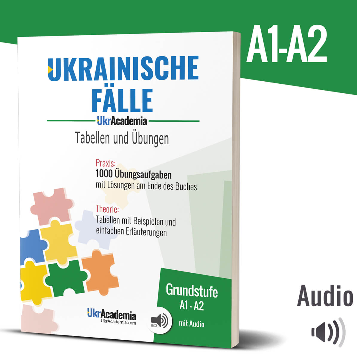 Ukrainische Fälle – Tabellen und Übungen mit über 1000 Aufgaben (Printversion)