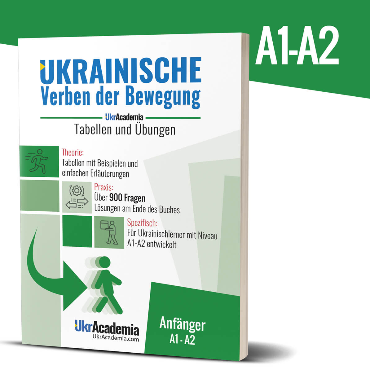 Ukrainische Verben der Bewegung. Tabellen und Übungen. A1-A2 (Printversion)